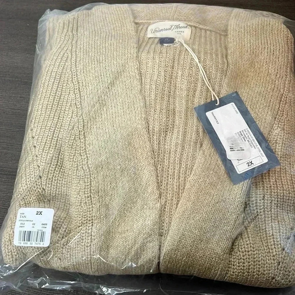 Universal Thread Women’s Open-front Cozy Knit Cardigan Color Tan Various Sizes - Picture 15 of 15